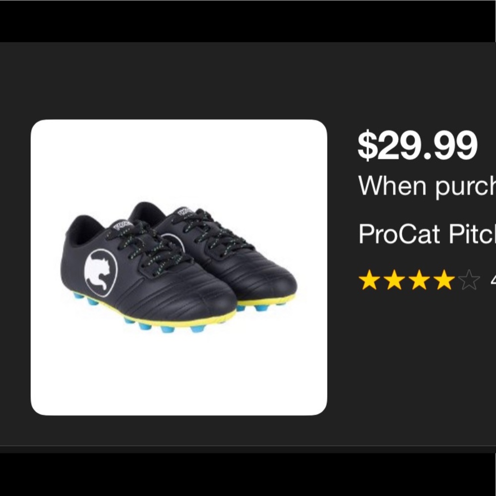 Pro cat kids soccer cleats